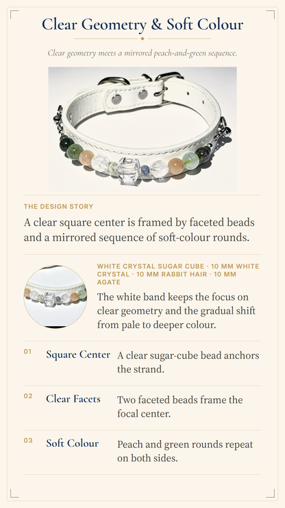 Clear Quartz Crystal Pet Collar – Clarity & Balance | Agate