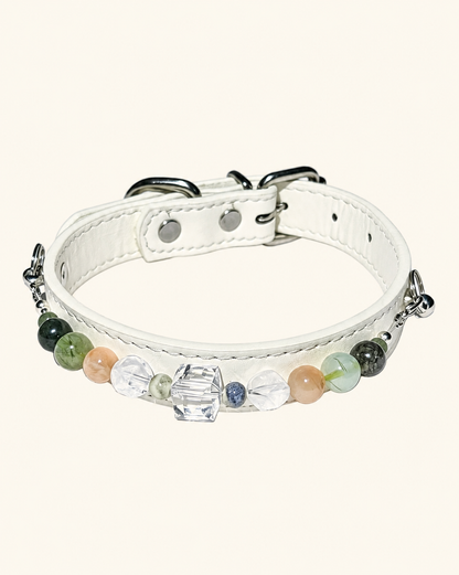 Clear Quartz Crystal Pet Collar – Clarity & Balance | Agate