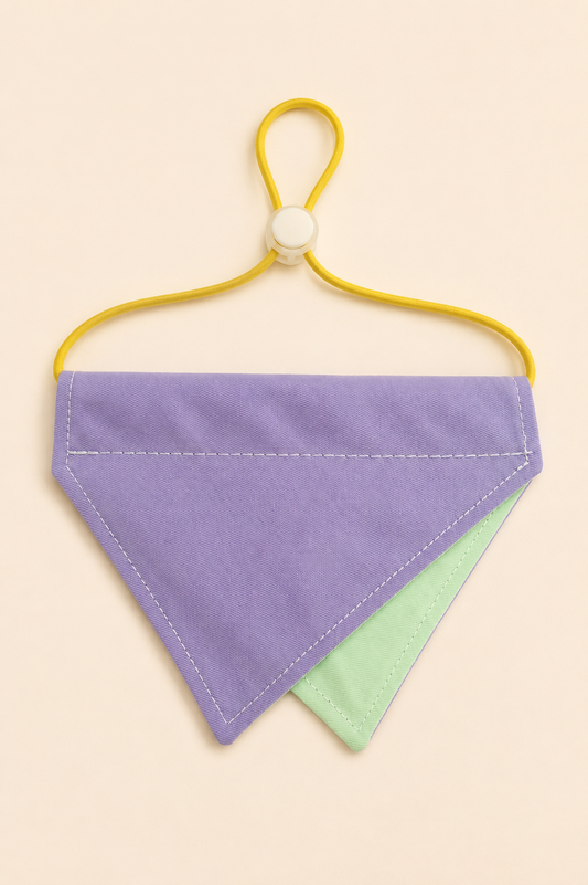 Blank Reversible Dog Bandana | DIY Patch Customizable Pet Scarf